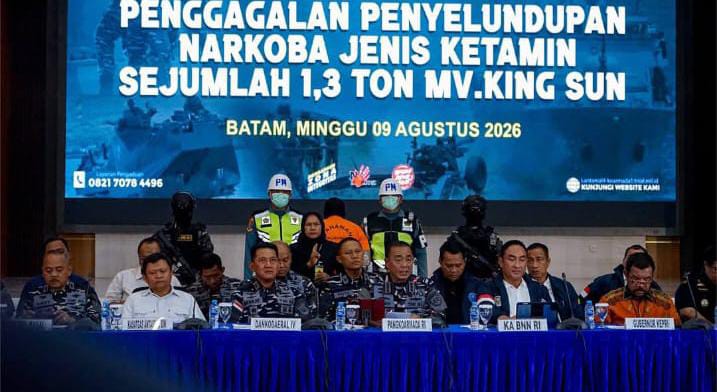 TUGAS MEMUASKAN: OPERASI GABUNGAN GAGALKAN PENYELUNDUPAN 1,3 TON KETAMINE DI PERAIRAN NATUNA