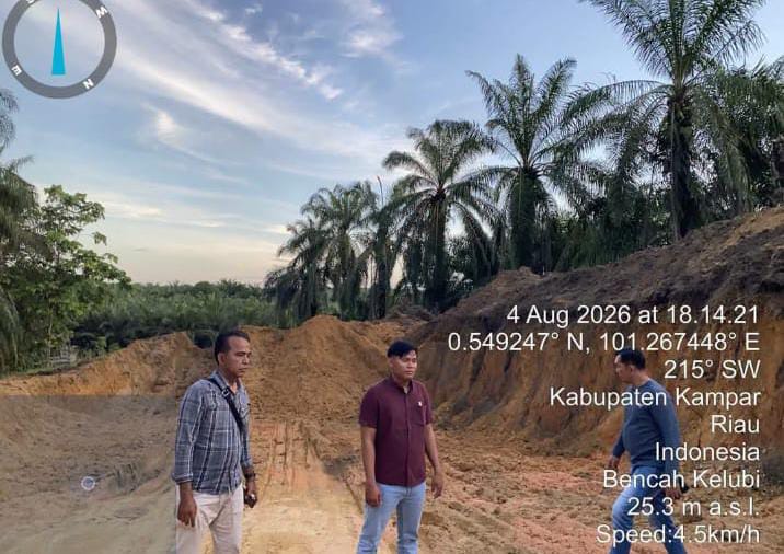 Polsek Tapung Tindak Lanjuti Laporan Masyarakat Terkait Penambangan Ilegal di Desa Bencah Kelubi