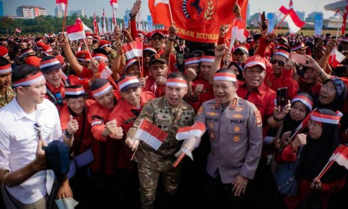 Polda Metro Jaya Gelar Apel Kebangsaan Sambut Hari Ulang Tahun ke-81 Republik Indonesia