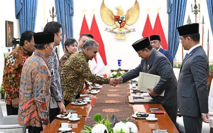 Presiden Prabowo Terima Pimpinan MPR, Bahas Sidang Tahunan MPR dan Pokok-Pokok Haluan Negara