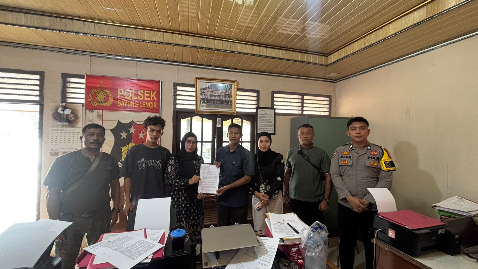 Restorative Justice Polsek Bayung Lencir Hasilkan Perdamaian, Perkara Ancaman Diselesaikan Secara Kekeluargaan