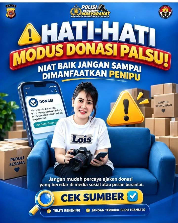 Waspada  Modus Penipuan Mengatasnamakan Donasi Bantuan Sosial